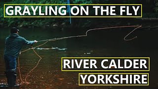 18 Fly Fishing for Grayling on a UK Small River  River Calder West Yorkshire [upl. by Aner]