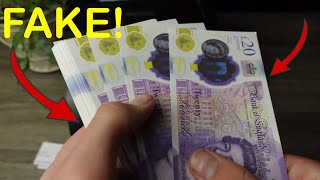 Super Realistic PropFake British Pounds Review  Prop UK GBP [upl. by Bloomer]