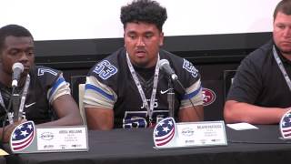 Encinal High School Football team at the 49ers media day [upl. by Chaffin]